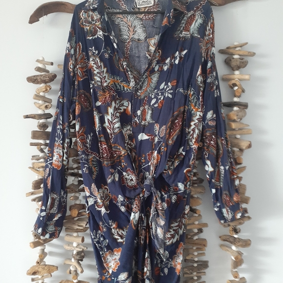 Jaase Dresses & Skirts - JAASE  Indigo Wrap Dress